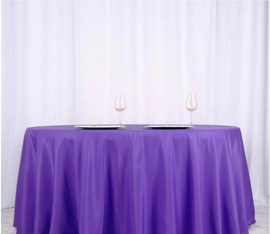 Premium Purple Table Cover For Rent