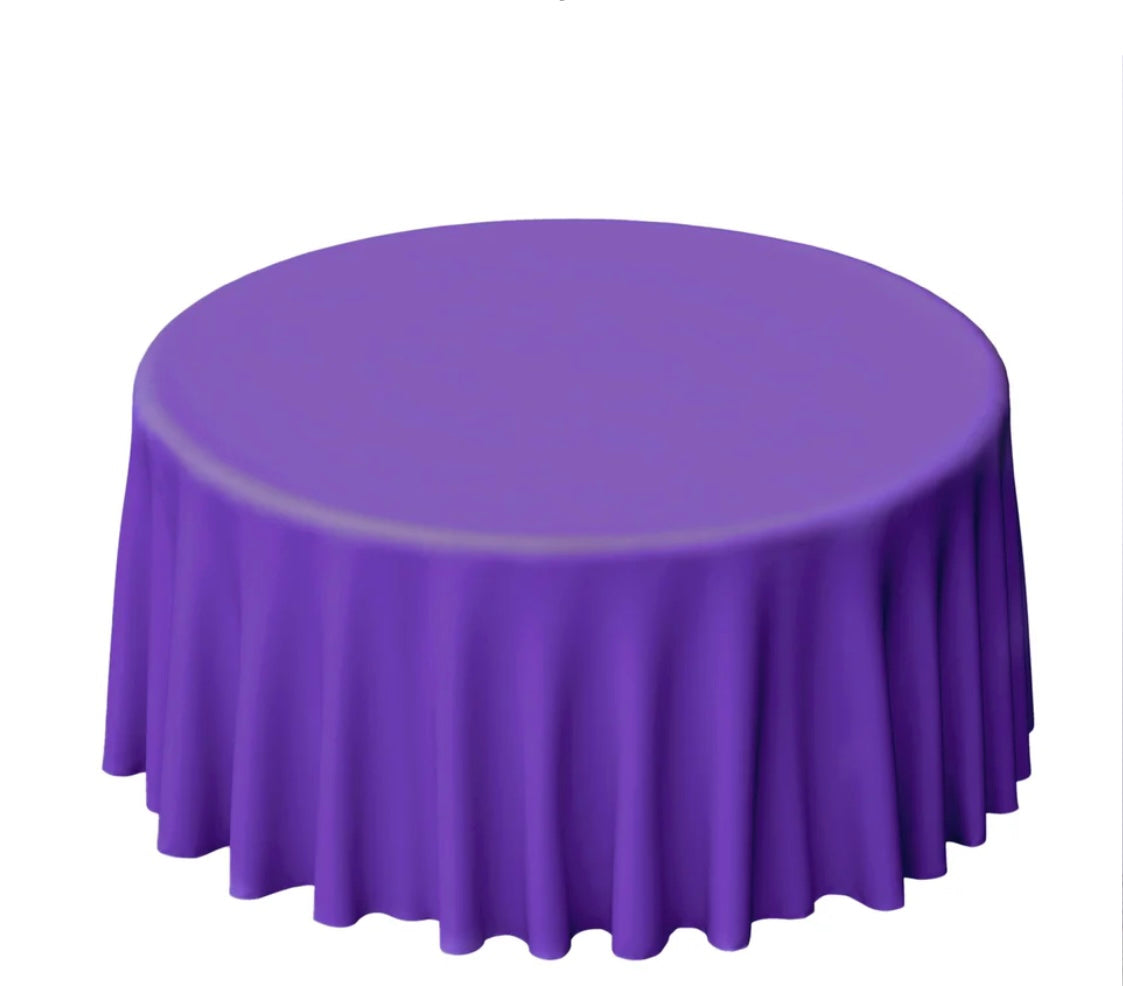 Premium Purple Table Cover For Rent