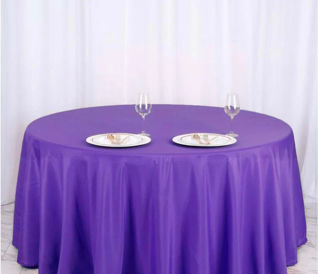 Premium Purple Table Cover For Rent