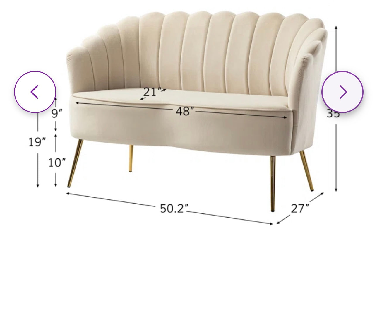 Love seat for Rent